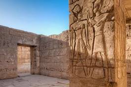 Naklejka egipt antyczny sztuka świątynia