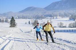 Naklejka krajobraz natura ruch sporty zimowe