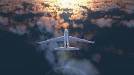 Fototapeta samolot airliner transport