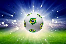 Fototapeta pole sport trawa piłka brazylia