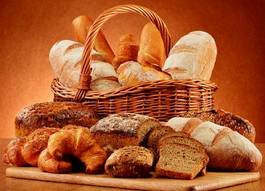 Naklejka mąka świeży zdrowy zboże