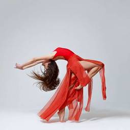 Fototapeta dziewczynka balet ćwiczenie
