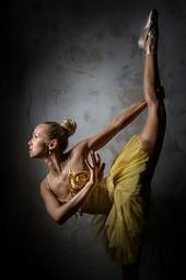 Plakat baletnica ludzie ćwiczenie kobieta