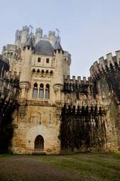 Naklejka architektura hiszpania zamek wieża widok