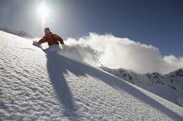Obraz na płótnie snowboarder sport narciarz góra śnieg