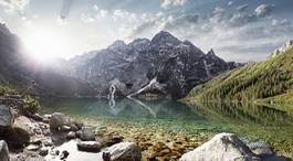 Obraz na płótnie lato morskie oko jezioro tatry