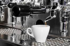 Naklejka barista kawiarnia ruch kawa