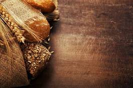 Fotoroleta stary jedzenie pszenica tkanina chleb