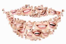 Fotoroleta kobieta makijaż uśmiech szminka zdrowy