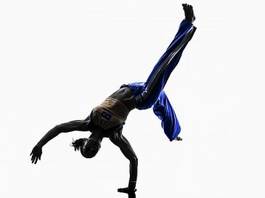Naklejka taniec fitness brazylia sztuki walki ludzie