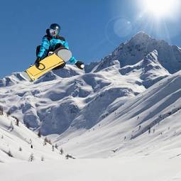 Fototapeta niebo alpy góra sporty ekstremalne