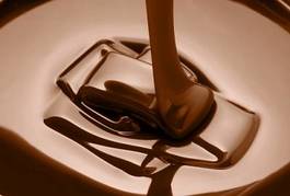 Naklejka jedzenie czekolada deser zbliżenie smak