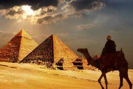 Naklejka egipt piramida architektura