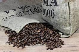 Naklejka arabica kawa plantacji giełda papierów wartościowych fasola