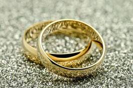 Obraz na płótnie para miłość złoto małżeństwo