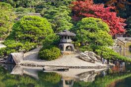 Naklejka azja azjatycki ogród japonia