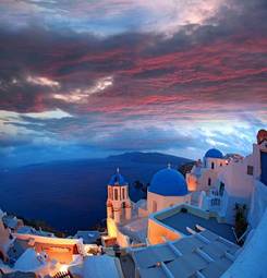 Fotoroleta grecja niebo morze