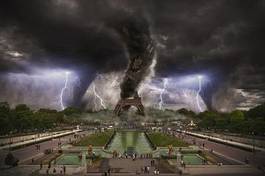 Fotoroleta wieża świat francja sztorm