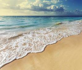 Fotoroleta plaża morze zatoka niebo