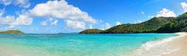 Naklejka brzeg piękny morze karaiby panorama