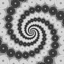 Naklejka sztuka abstrakcja ruch spirala stylowy