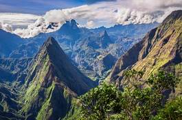 Obraz na płótnie wyspa dolina tropikalny góra afryka