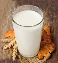Plakat zdrowy pszenica napój jedzenie mleko
