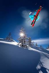 Fotoroleta sport narciarz sporty ekstremalne
