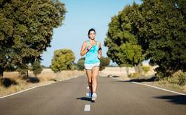 Fototapeta zdrowy jogging kobieta ćwiczenie lekkoatletka