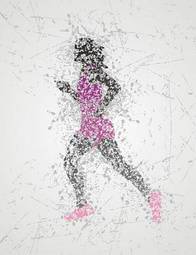 Fotoroleta ciało kobieta sztuka sprinter dziewczynka