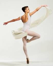 Naklejka dziewczynka baletnica kobieta