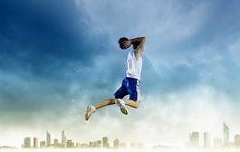 Fototapeta sport lekkoatletka mężczyzna koszykówka ciało