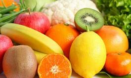 Plakat świeży owoc warzywo