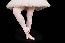 Naklejka taniec balet piękny cielę baletnica