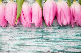 Naklejka kompozycja tulipan bukiet kwiat