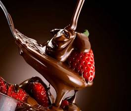 Naklejka czekolada świeży jedzenie kakao