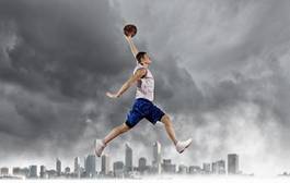 Obraz na płótnie mężczyzna witalność piłka zdrowy koszykówka