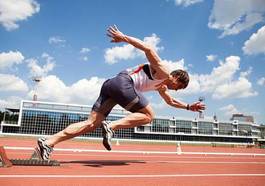 Fotoroleta sport mężczyzna sprint