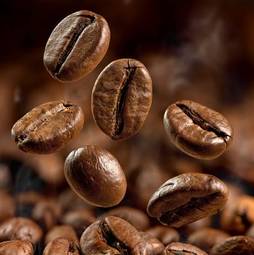 Naklejka arabica kawa ziarno kawiarnia ruch