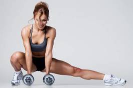 Plakat sport lekkoatletka aerobik zdrowy fitness
