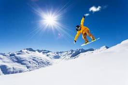 Naklejka niebo spokojny sporty ekstremalne dolina alpy