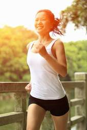 Fototapeta fitness sport azjatycki uśmiech