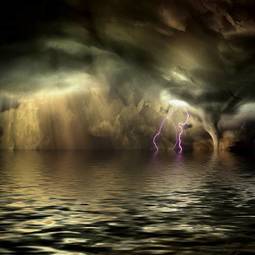 Obraz na płótnie morze dziki woda sztorm pejzaż