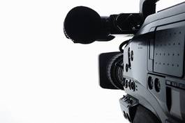 Naklejka mikrofon obraz media przemysł