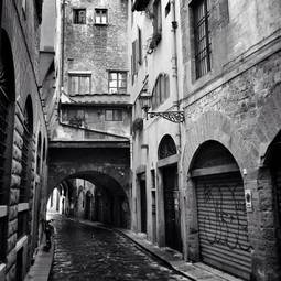 Naklejka stara uliczka we florencji