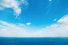 Naklejka ładny niebo błękitne niebo morze panorama