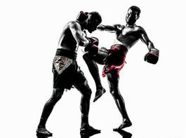 Obraz na płótnie mężczyzna sport kick-boxing boks ludzie