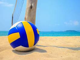 Obraz na płótnie sport piłka karaiby plaża