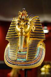 Naklejka egipt król antyczny twarz egipski