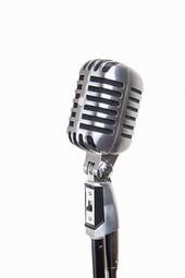 Fotoroleta karaoke retro stary mikrofon